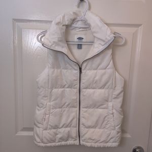 *Like New* White Fleece-Lined Vest